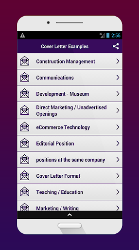 Cover Letter Examples Screen 2