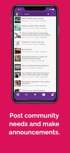 CivicRush Community Screen 2