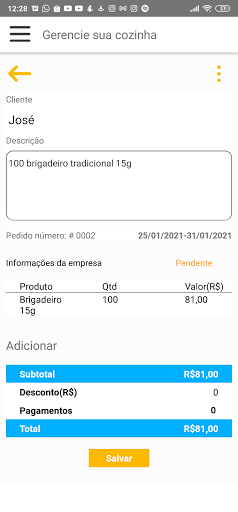 Gerencie sua cozinha