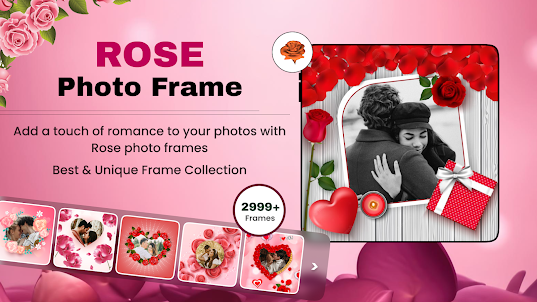 Rose Photo Frame Editor