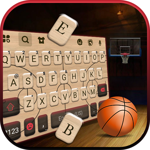 Basketball Court Keyboard Back logo