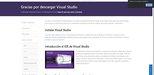 Manual de Visual Studio Screen 3