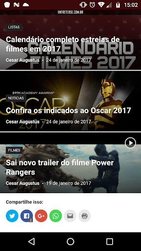 Android application Entreter-se screenshort