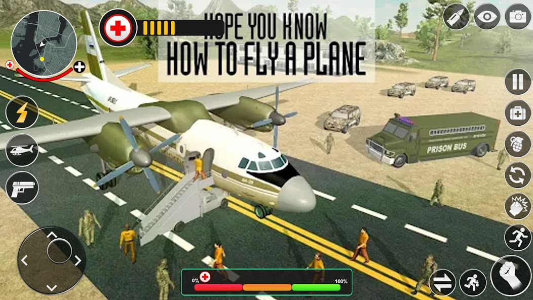 Army Prison Transport Plane 4.6 APK + Mod (Unlimited money) for Android