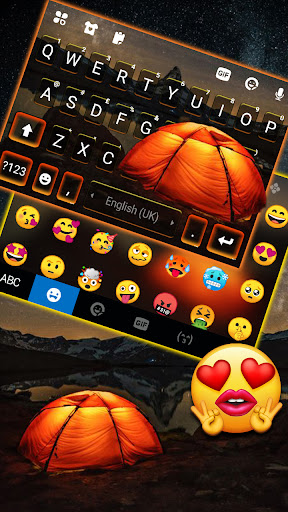 Nature Starry Camp Keyboard Ba Screen 3