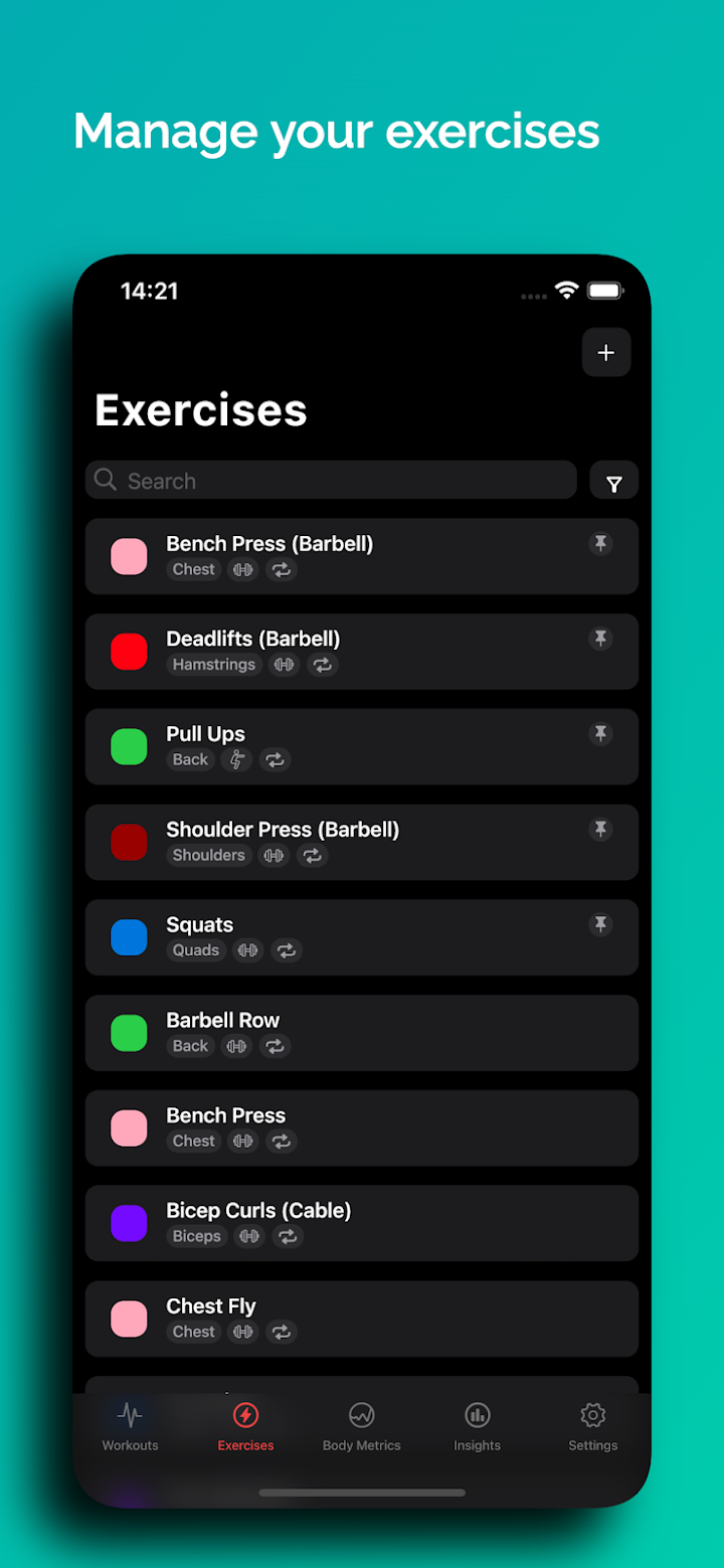 Liftbear - Workout Log screenshot 2