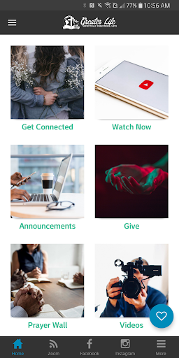 Android application GreaterLife screenshort