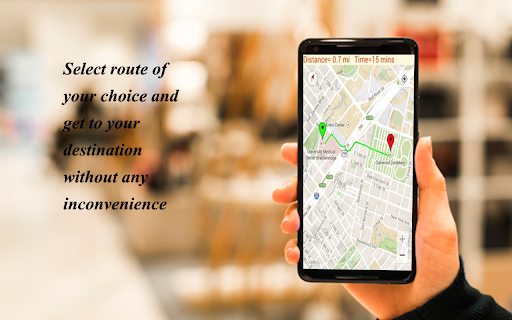 GPS Navigation Find Route Map Screen 2