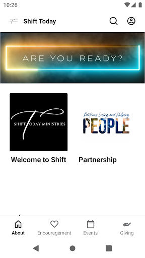 Android application Get Ready to Shift Today screenshort