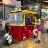 Modern Tuk Tuk Rickshaw icon