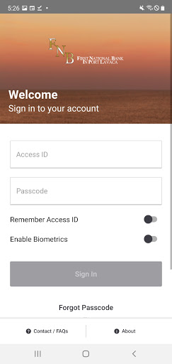 Android application First National Bank in Port La screenshort