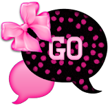GO SMS - Cute Pink Bows icon
