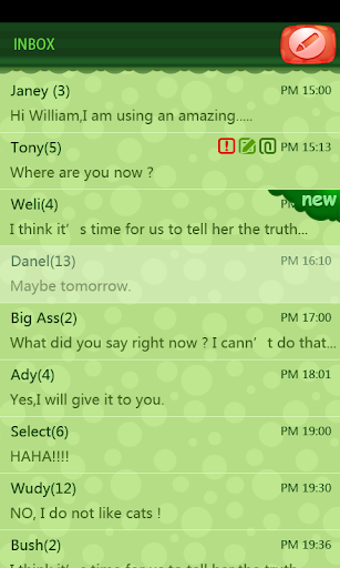 GO SMS Pro Moji Theme Screen 2
