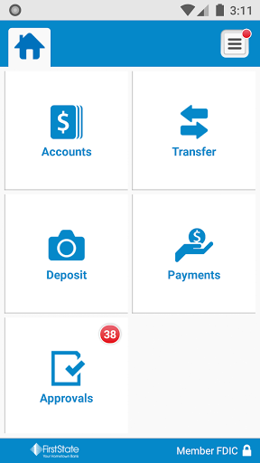 FSB Business Mobile Banking Screen 3