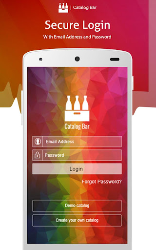 Android application Product Catalog & Mobile Sales screenshort