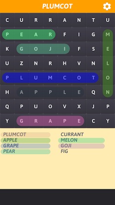 Fruits Word Search - Screenshot 2