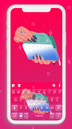 Android application Rich Girl Keyboard Background screenshort