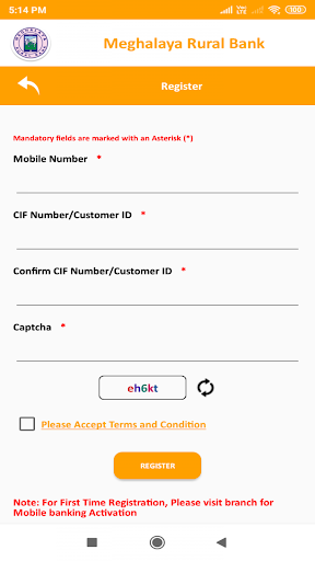 Android application MRB Mobile Banking screenshort