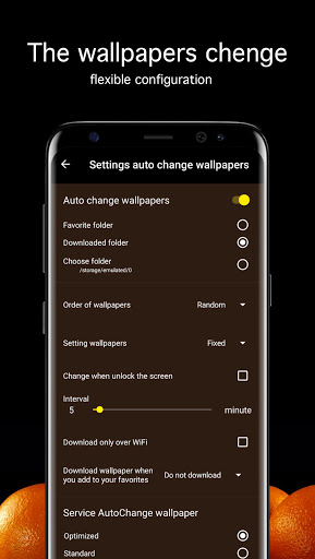 Screenshot of Orange Wallpapers 4K