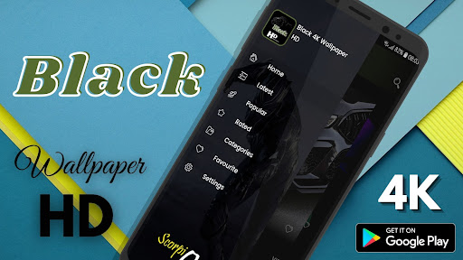 Android application Black 4K Wallpaper HD screenshort