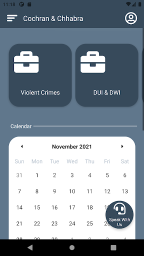 Cochran & Chhabra Criminal App Screen 2