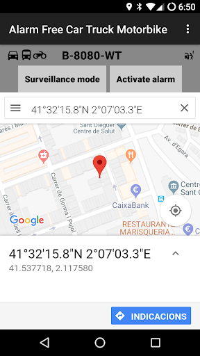 Android application Alarm Car Truck Motorbike screenshort