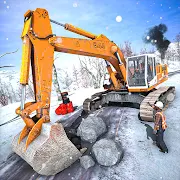 Offroad Snow Excavator: Grand Crane Simulator Game