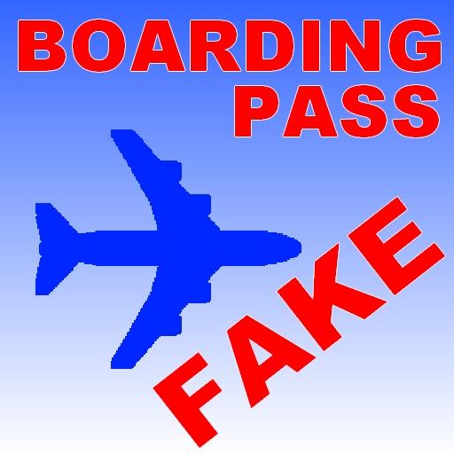 scherzo carta dimbarco aereo logo