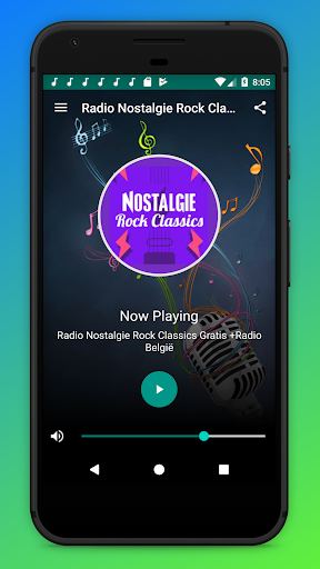 Android application Radio Nostalgie Rock Classics screenshort