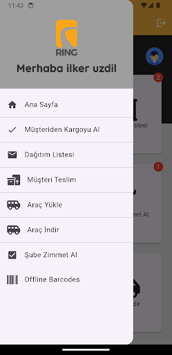 Ring kurye Screen 3