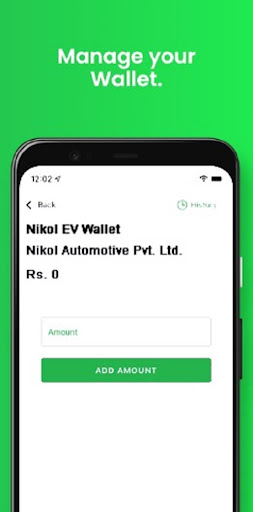 Android application Nikol EV screenshort