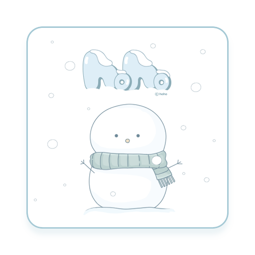 [hoho] 눈이 내리면_카카오톡테마 logo