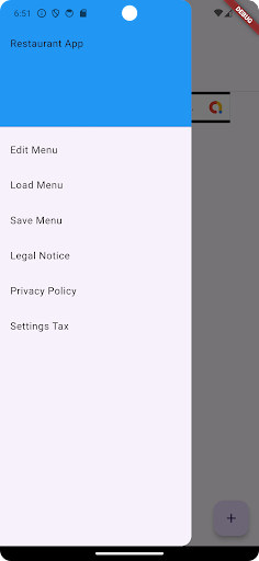 Restaurant Order App Screen 2