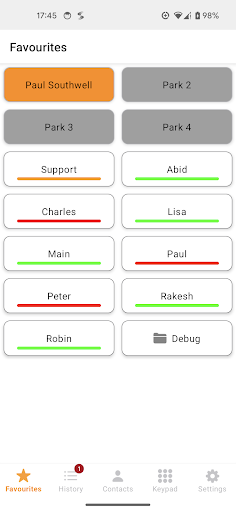 Android application iPCS screenshort
