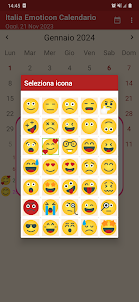 Italia Emoticon Calendario
