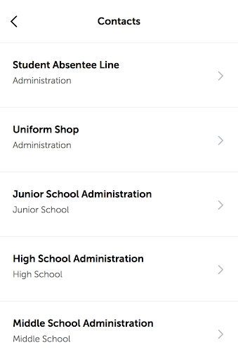 Whitsunday Anglican School App Screen 2