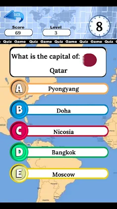 world capitals and flags quiz - Screenshot 1