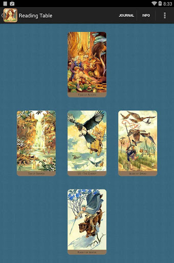Screenshot of Victorian Fairy Tarot