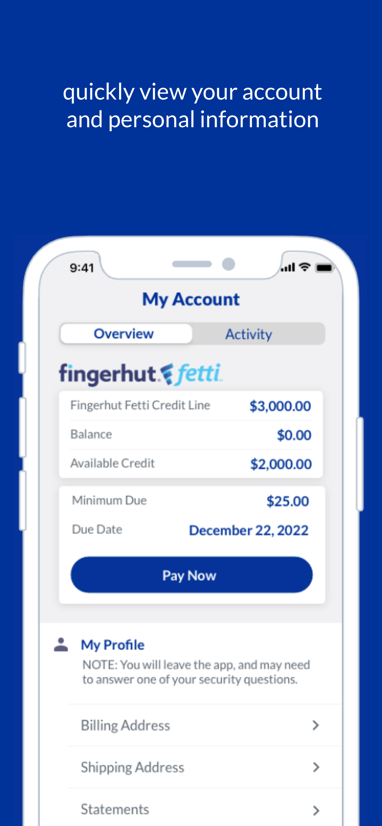 Android application Fingerhut Mobile screenshort