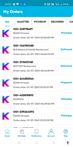 Khaou Delivery Screen 2