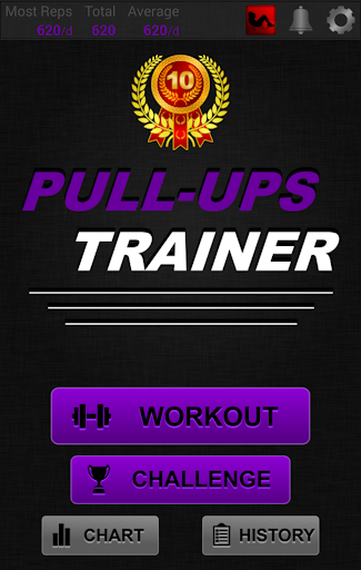 Android application Pull-ups Trainer screenshort