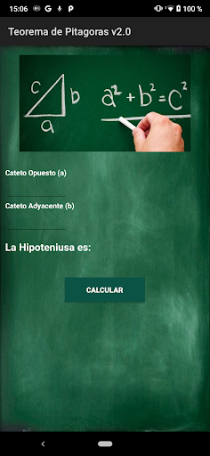 Android application Teorema de pitagoras 2.1 screenshort