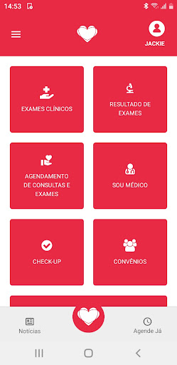 Android application Instituto do Coração - Cliente screenshort