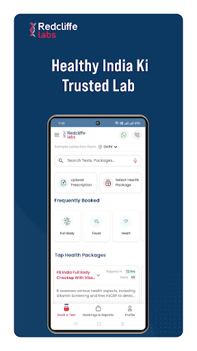 Android application Redcliffe Labs - Blood Test screenshort