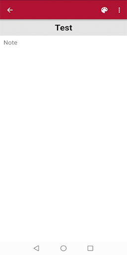 Android application Notepad screenshort
