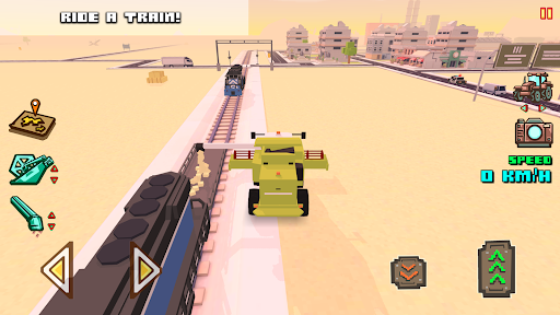 Blocky Farm Racing & Simulator - เกมขับรถ