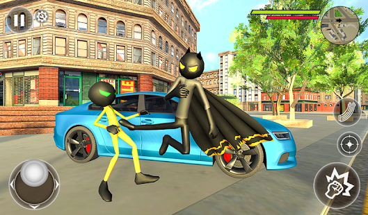Bat Rope Hero Stickman Crime - Gangster Mafia Game 1 Screenshots 7