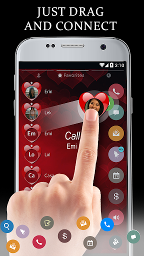 Theme Dialer Love Red Heart
