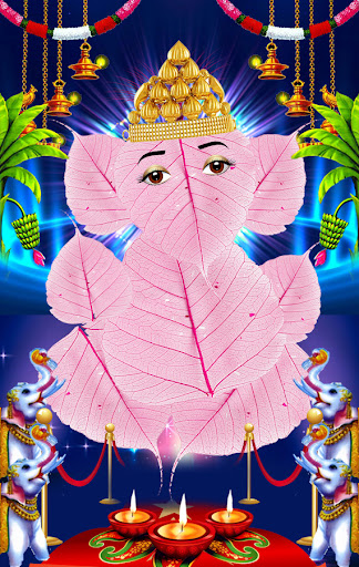 Leaf Ganesha Live Wallpaper 2
