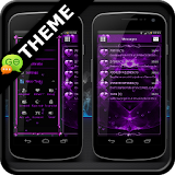 Valentines Purple GO SMS Theme icon